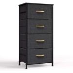Storage Dresser Manufacturer - 4 Drawer Fabric Bins Plastic Tower