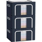 Storage Bags Manufacturer - Foldable with Clear Window 3pack