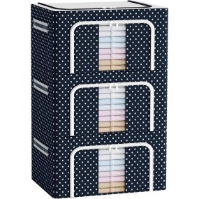 Storage Bags Manufacturer - Foldable with Clear Window 3pack