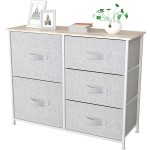 Fabric Storage Holder Manufacturer - 5 Drawers with Steel Frame