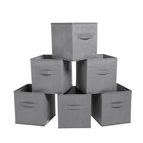 Storage Basket Manufacturer - 6 Pack Grey for Home Shelves
