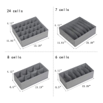 Storage Basket Manufacturer - 2021 New Set 4 Grey Dividers