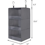 Wardrobe Organizer Manufacturer - 2-pack 3-shelf Hanging Fabric