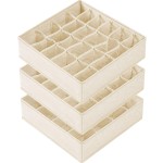Sock Organizer Manufacturer - 3 Pack 64 Cell Fabric Foldable