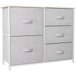 Fabric Storage Holder Manufacturer - 5 Drawers with Steel Frame