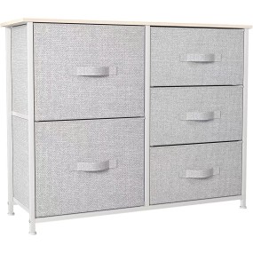 Fabric Storage Holder Manufacturer - 5 Drawers with Steel Frame