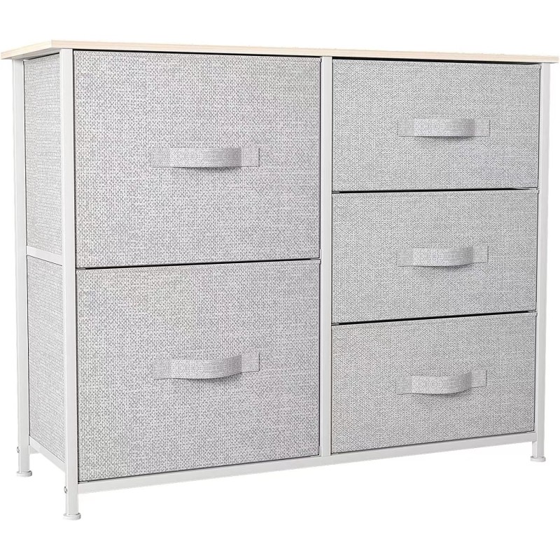 Fabric Storage Holder Manufacturer - 5 Drawers with Steel Frame