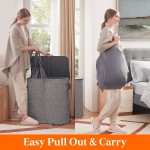 Laundry Hamper Manufacturer - Hot Double Large Collapsible 2 Dividers