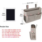 Bed Organizer Manufacturer - 4 Pockets Hanging Bedside Caddy