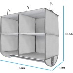 Hanging Organizer Manufacturer - 4-Shelf with Metal Hooks