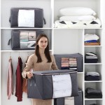 Storage Bags Manufacturer - Large Capacity Wardrobe with Reinforced Handle
