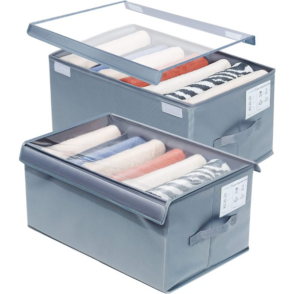 Storage Box Manufacturer - Upgraded Foldable with Transparent Lids