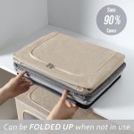 Storage Box Manufacturer - Linen Fabric Stackable Metal Frame