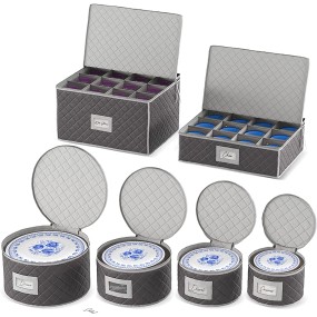 Dinnerware Organizer Manufacturer - 6 Pack Quilted for Dishes