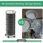 Fruit Basket Manufacturer - 3-5 Tier Metal Wire Rotating