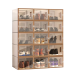Shoe Storage Box Factory - Side Open Drop Door Stackable