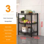 Storage Shelf Factory - 3 Tier Metal Wire Adjustable