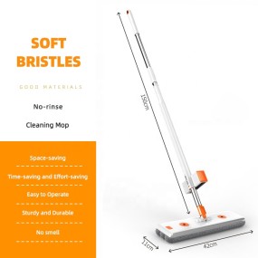 Microfibre Mop Factory - Squeeze Flat Mop Hand Free Washing