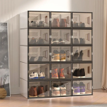 Shoe Storage Box Factory - Side Open Drop Door Stackable