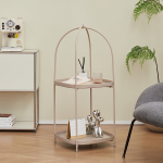 Side Table Manufacturer - Double-layer Cage Style Portable