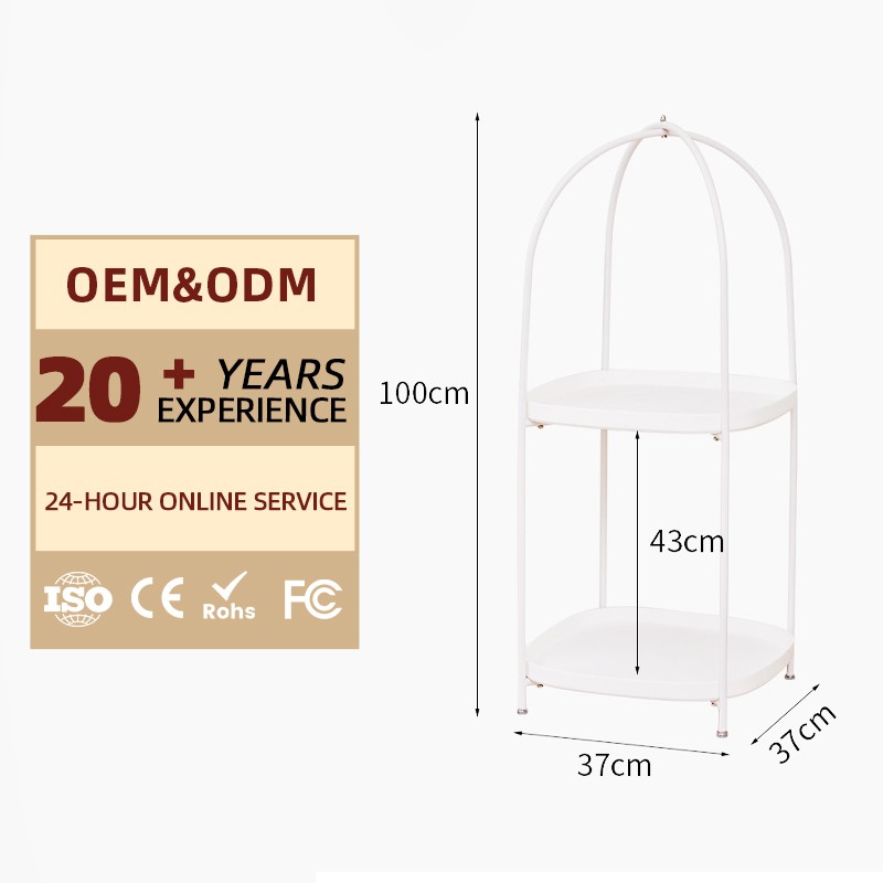 Side Table Manufacturer - Double-layer Cage Style Portable