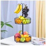 Fruit Bowl Manufacturer - Double Layer Metal Wire with Rack