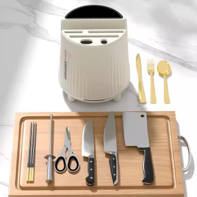Knife Rack Factory - 360-degree Rotating Cutlery Storage