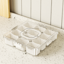 Serving Tray Factory - Large Plastic Divided with Lid