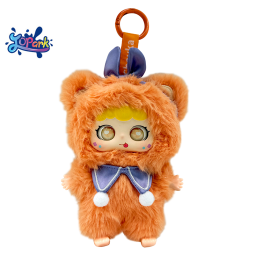 Plush Keychain Factory - Brown Scarf Fox Animal