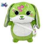 Bunny Plush Toy Factory - Green Backpack Bunny