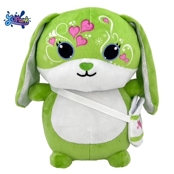 Bunny Plush Toy Factory - Green Backpack Bunny