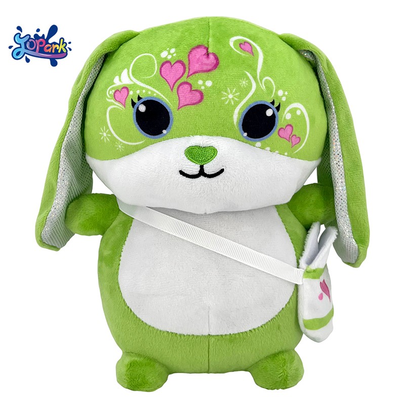 Bunny Plush Toy Factory - Green Backpack Bunny