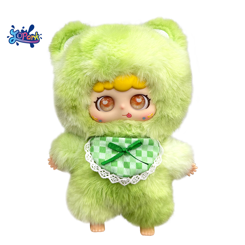 AI Plush Toy Manufacturer - Rotatable Eyes Green Frog