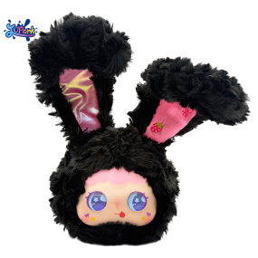 AI Plush Doll Manufacturer - Black Rabbit LED Screen