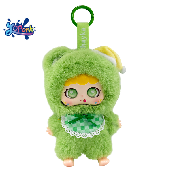 Plush Keychain Factory - Rubber Face Bib Frog