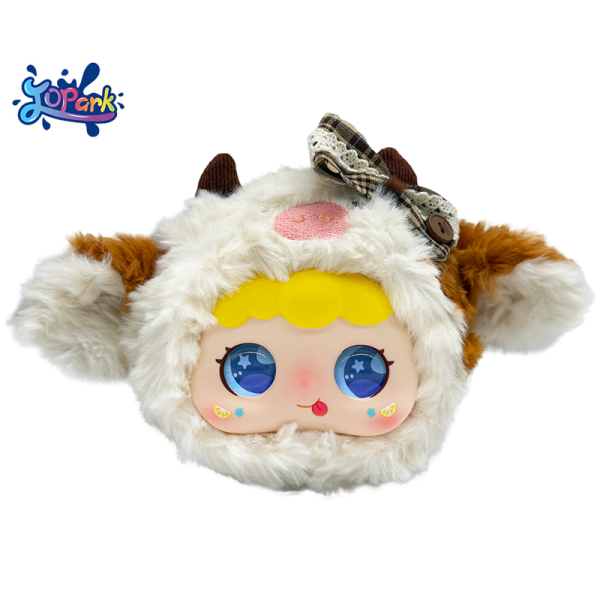 AI Plush Doll Manufacturer - White Sheep LED Screen