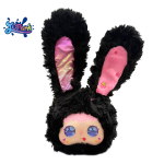 AI Plush Doll Factory - Black Rabbit Vinyl Face