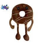 Food Plush Toy Factory - Brown Donut Long Hands
