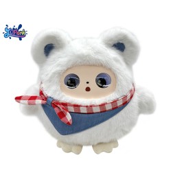 AI Plush Doll Factory - White Scarf LED Screen ODM