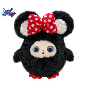 AI Plush Toy Manufacturer - Wear Bow LED Screen ODM
