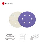Sanding Disc Factory - OEM Customized 6 Inch Purple Ceramic Hook