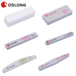 Sponge Nail File Manufacturer - Wholesale Pink Half Moon Double