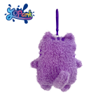 Cat Keychain Manufacturer - Custom Square Purple Creative