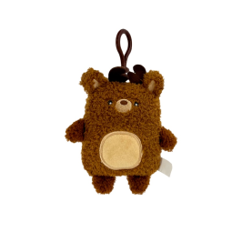 Elk Keychain Factory - Custom Square Brown Fluffy