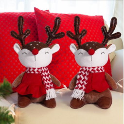 Christmas Plush Toy Factory - 2025 New Design Santa Elk