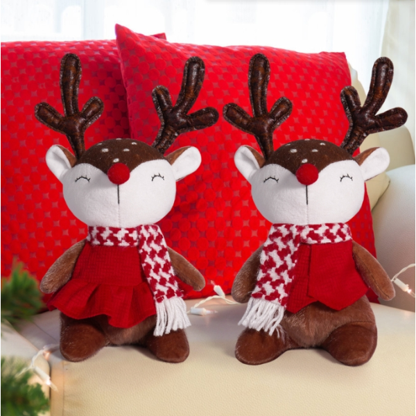Christmas Plush Toy Factory - 2025 New Design Santa Elk