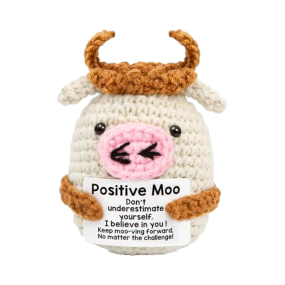 Mini Cow Toy Manufacturer - Handmade Crochet PP Cotton Stress