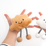 Cloud Keychain Manufacturer - Cute Smiling Face PP Cotton Filled