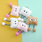 Cloud Keychain Manufacturer - Cute Smiling Face PP Cotton Filled