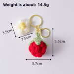 Sunflower Keychain Manufacturer - Creative Cotton Knitted Handmade